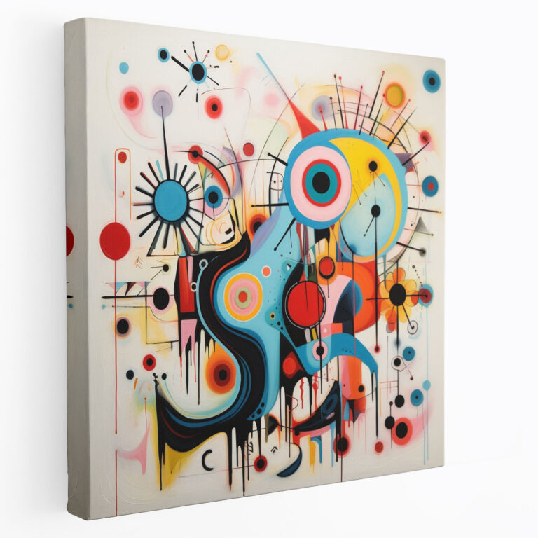 Funky Abstract Canvas Print - Funky, Canvas Wall Art, Creative, Colorful