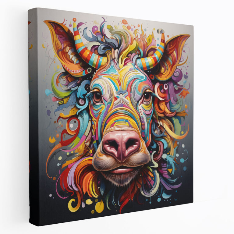 Funky Animal Canvas Print - Funky, High Quality Materials, Vibrant Colors, Funky