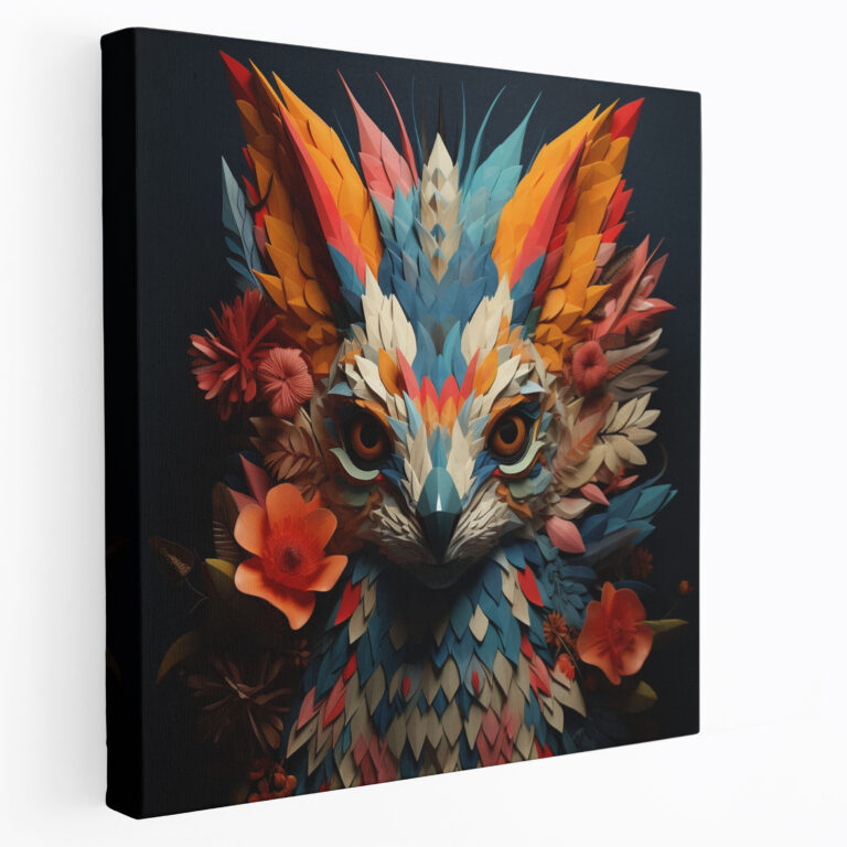 Funky Animal Canvas Print - Funky, Animal Portraits, Wall Decoration, Canvas Wall Art