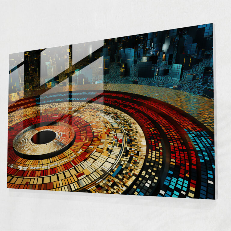 Gamble Glass Art - Gamble, Gamble, Casino Chips, Glass Print