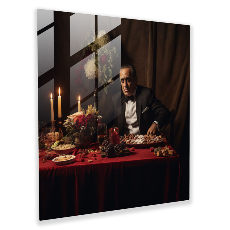 Godfather Glass Print - Godfather, Wall Decoration, Glass Print, Props