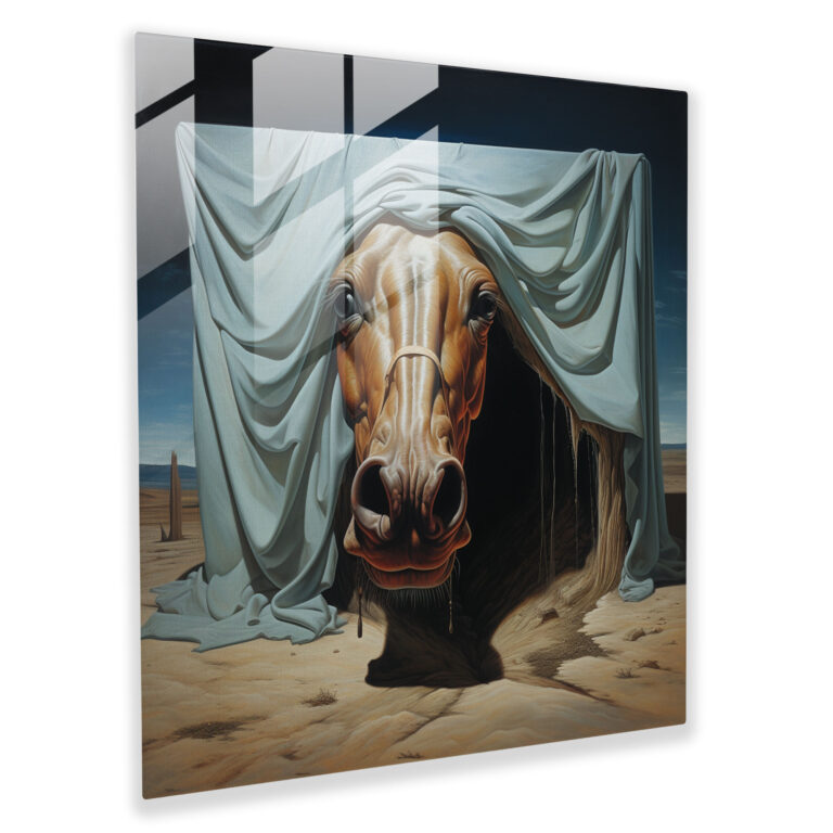 Godfather Glass Wall Art - Godfather, Wall Decoration, Horse Head, Godfather
