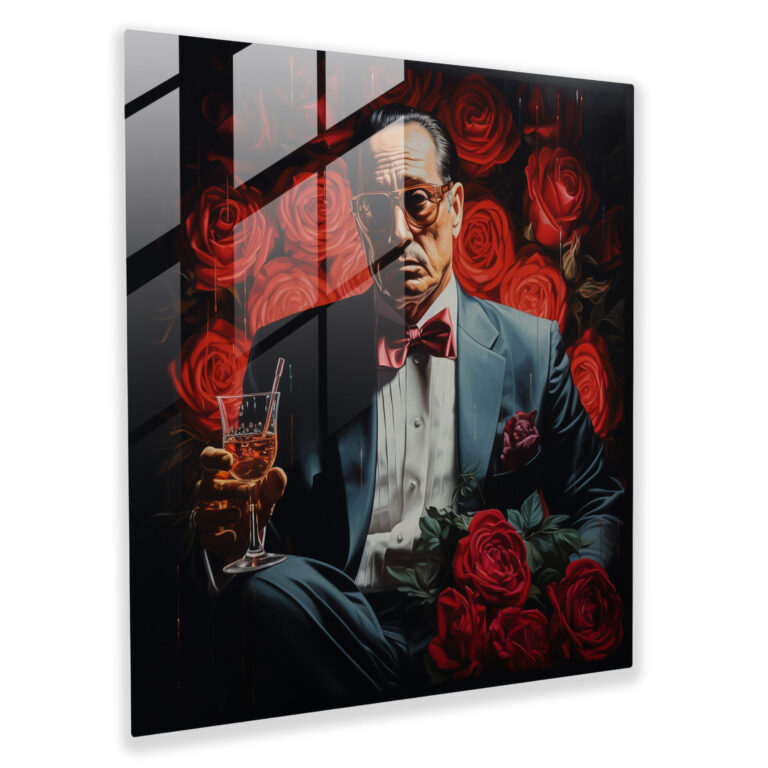 Roses Of Loyalty Glass Print - Godfather, Roses, Glass Art, Glass Print
