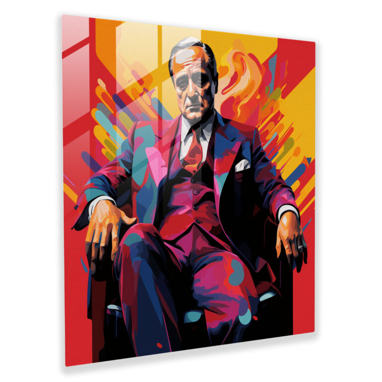 Godfather Pop Art Glass Print - Godfather, Glass Print, Glass Art, Godfather