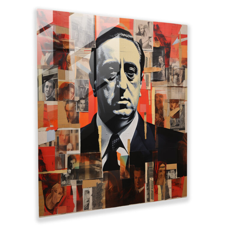 Godfather Collage Glass Print - Godfather, Influence, Home Decoration, Glass Wall Art