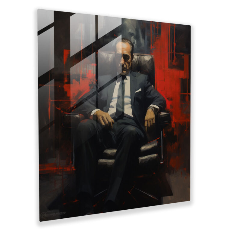 Godfather Glass Print - Modern Abstract Art - Godfather, Godfather, Glass Art, Authority