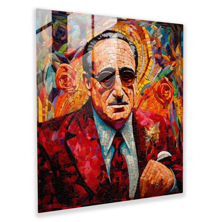 Godfather Glass Wall Art - Mosaic Masterpiece - Godfather, Influence, Masterpiece, Glass Print