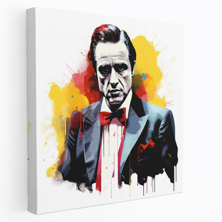 Godfather Pop Art Canvas Print - Godfather, Contemporary Appeal, Godfather, Home Decoration