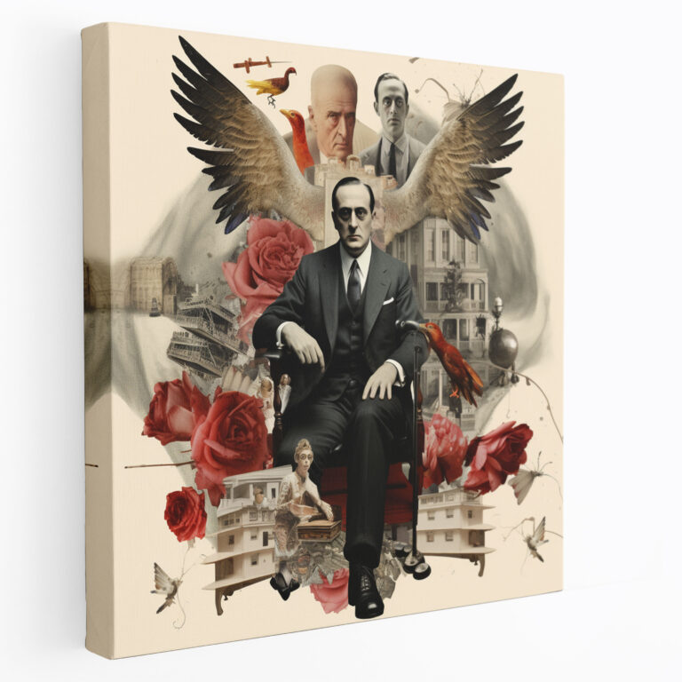 Godfather Canvas Print - Surreal Collage Of Power And Loyalty - Godfather, Godfather, Surreal, Loyalty