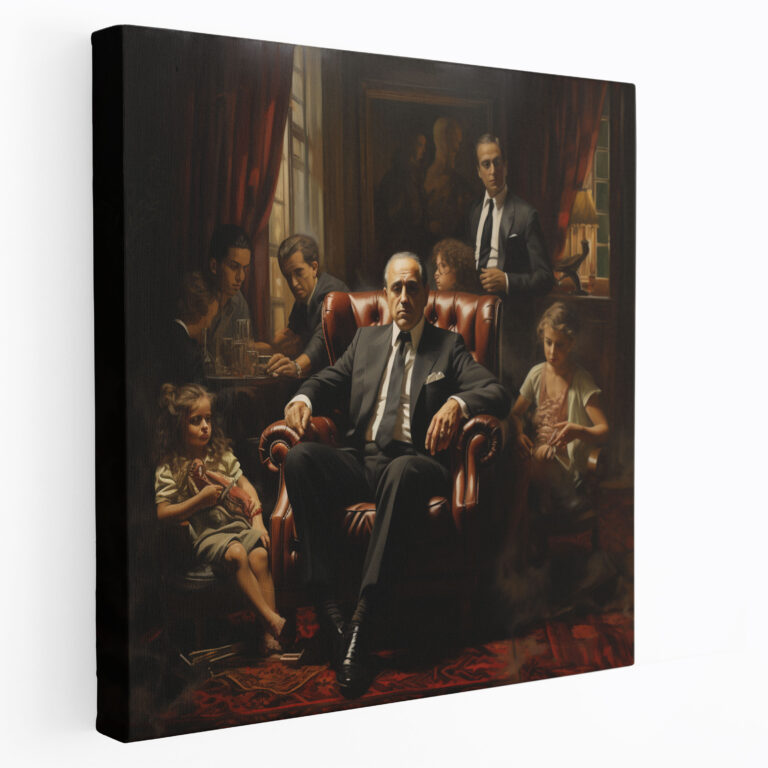 Godfather Classic Oil Painting Canvas Wall Art - Godfather, Canvas, Wall Art, Wall Decoration