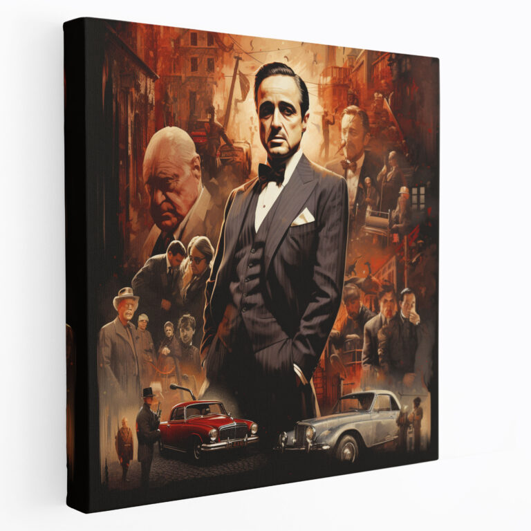 Godfather Vintage Movie Poster Canvas Wall Art - Godfather, Canvas Print, Home Decoration, Retro Design