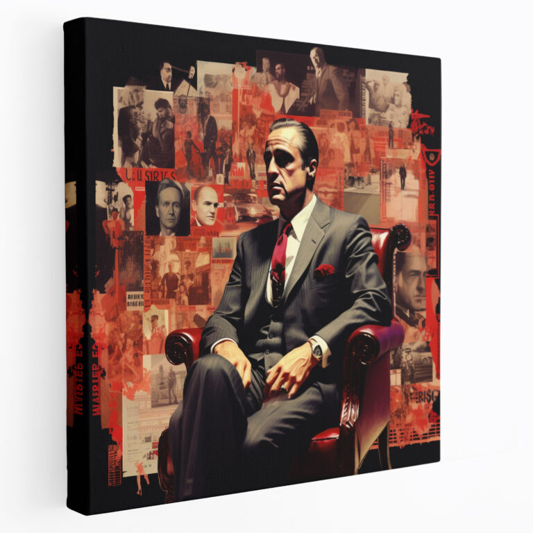 Godfather Digital Collage Canvas Wall Art - Godfather, Wall Art, Wall Decoration, Digital Collage