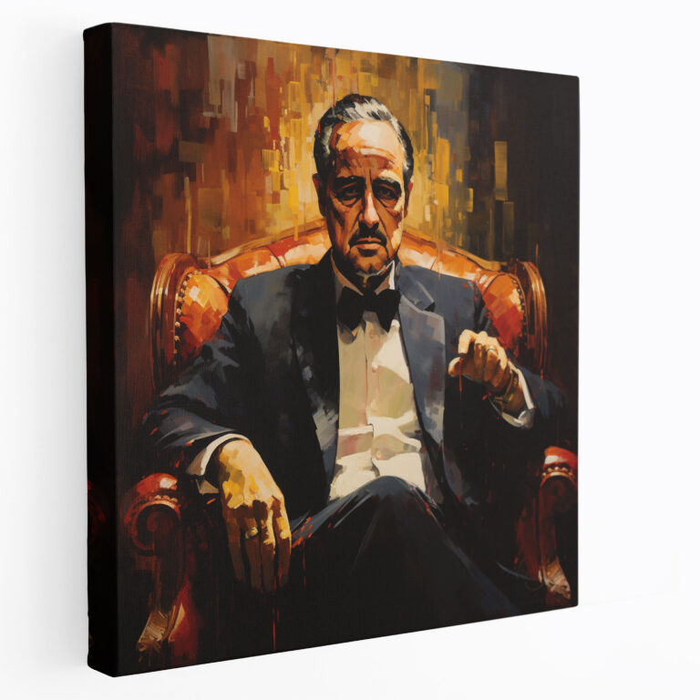 Godfather Canvas Print - Enchanting Oil Painting - Godfather, Wall Art, Canvas Wall Art, Canvas Print