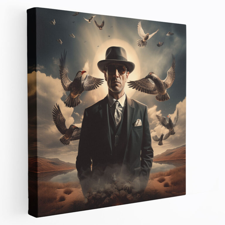 Godfather Canvas Print - Surreal Digital Artwork - Godfather, Wall Decoration, Canvas, Canvas Print