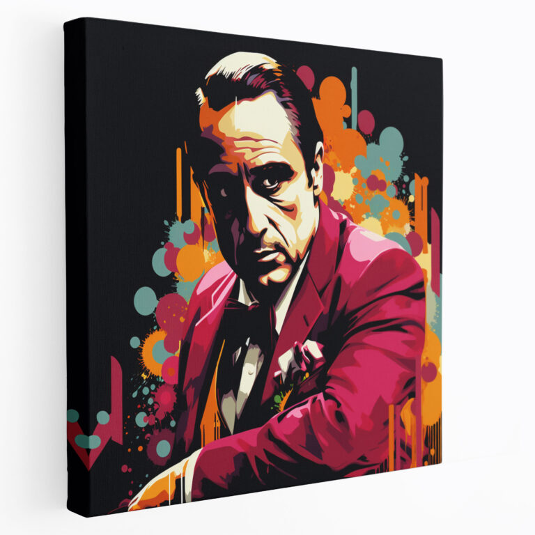 Godfather Canvas Print - Pop Art Portrait - Godfather, Canvas Wall Art, Godfather, Wall Art