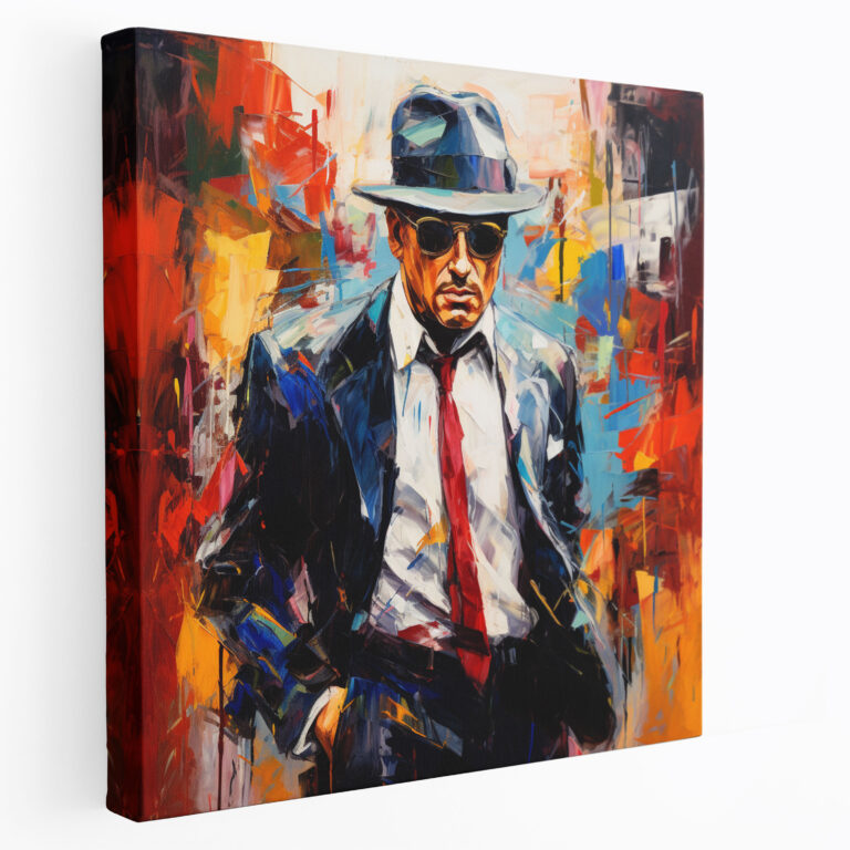 Godfather Canvas Print - Abstract Expressionist Artwork - Godfather, Canvas Wall Art, Canvas, Godfather
