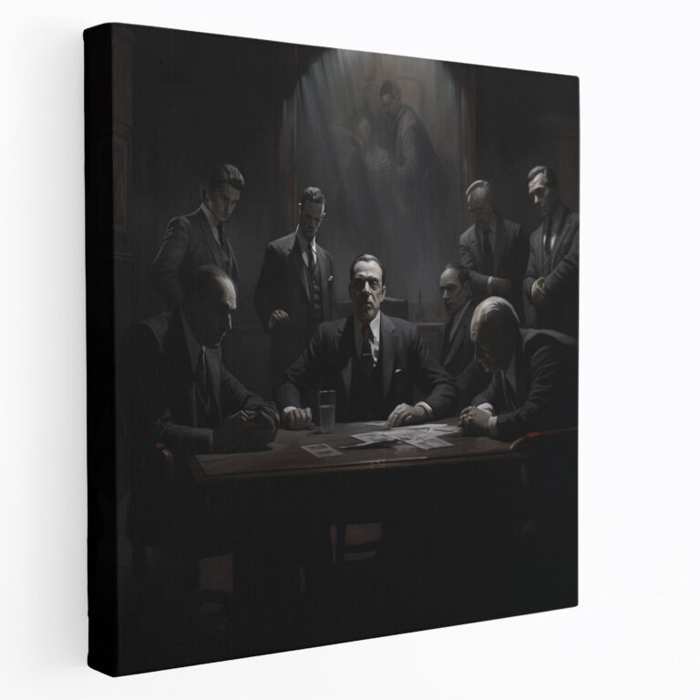 Godfather Canvas Wall Art - Godfather, Boss, Mafia, Wall Art