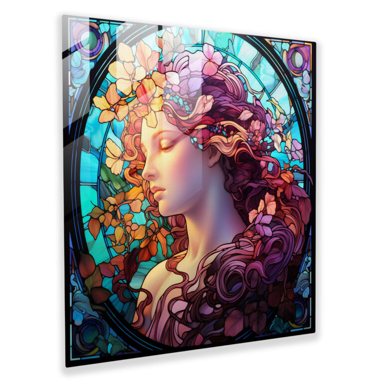 Goddess of Love Glass Wall Art - Exquisite Home Decoration