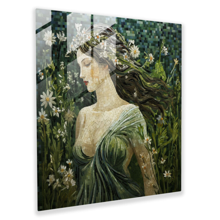 Contemporanea Florens Glass Print - Greek Goddess Demeter Glass Wall Art