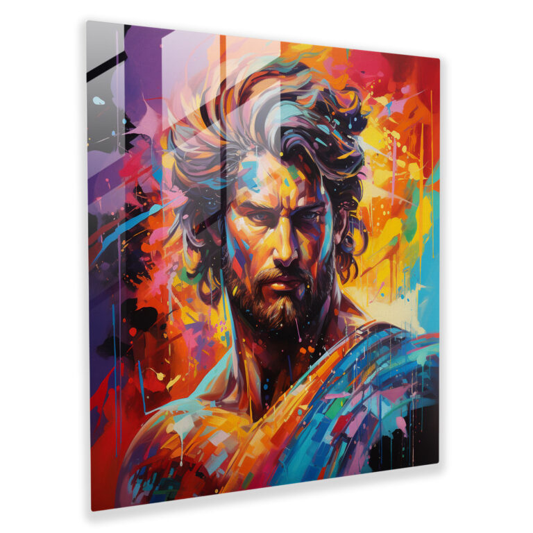 Audacem Luctor Glass Print - Greek God Ares Glass Wall Art