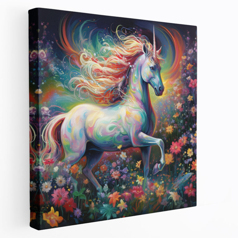Glitter Wall Art - Magical Unicorn Adventure - Glitter, Sparkle, Whimsical, Wonder