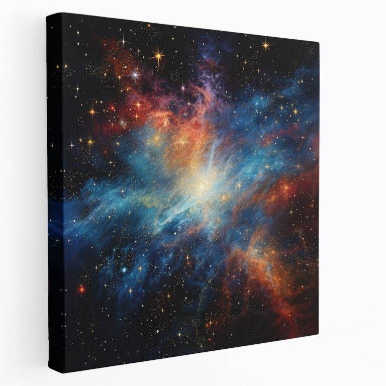 Glitter Wall Art - Celestial Galaxy Wonderland - Glitter, Elegance, Cosmic, Celestial