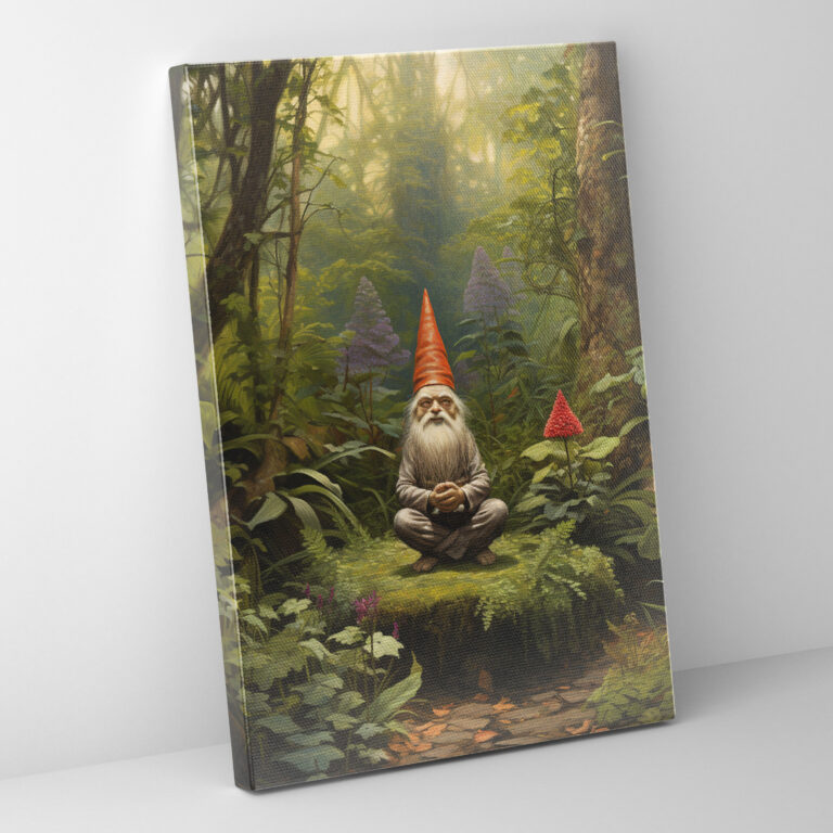 Gnome Canvas Print - Classic Oil Painting - Gnome, Gnome, Canvas Print, Home Decoration