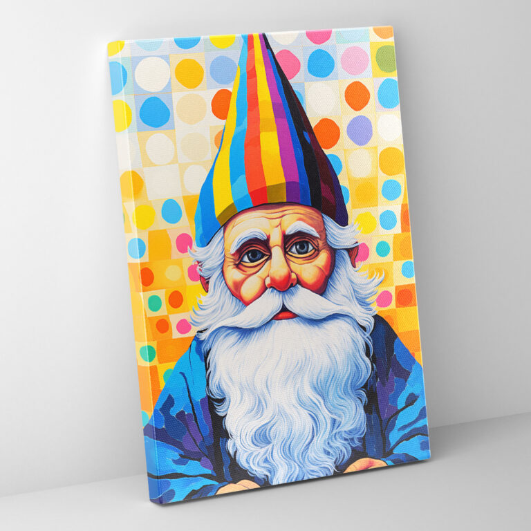 Pop Art Gnome Canvas Print - Gnome, Contemporary Style, Focal Point, Canvas Print