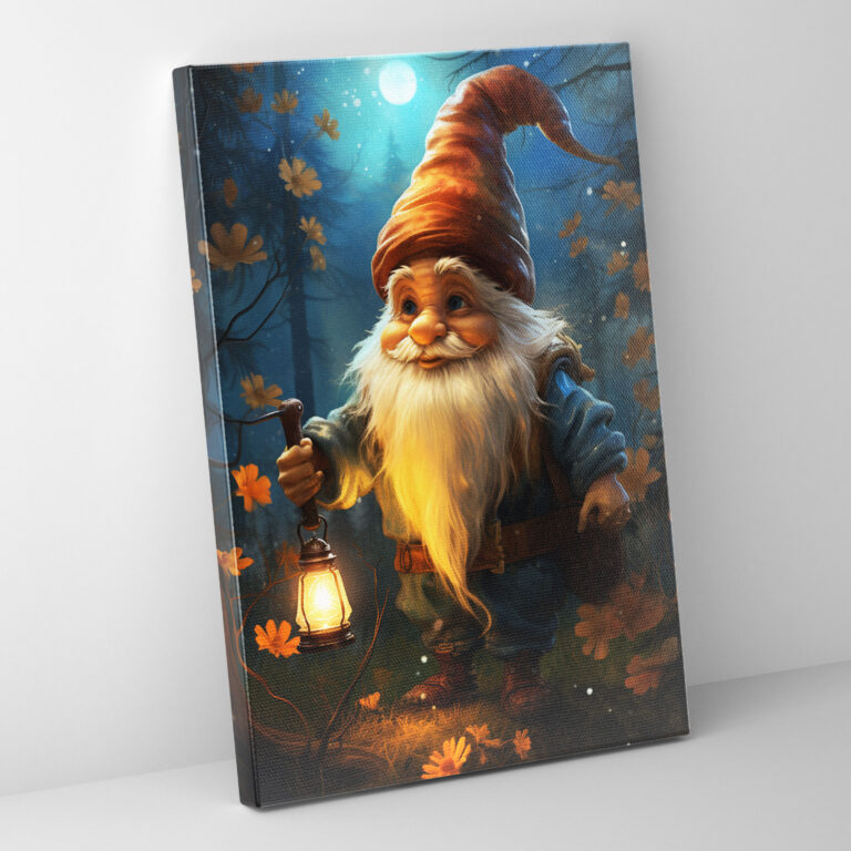 Gnome Wall Art - Gnome, Home Decoration, Canvas Print, Wonder