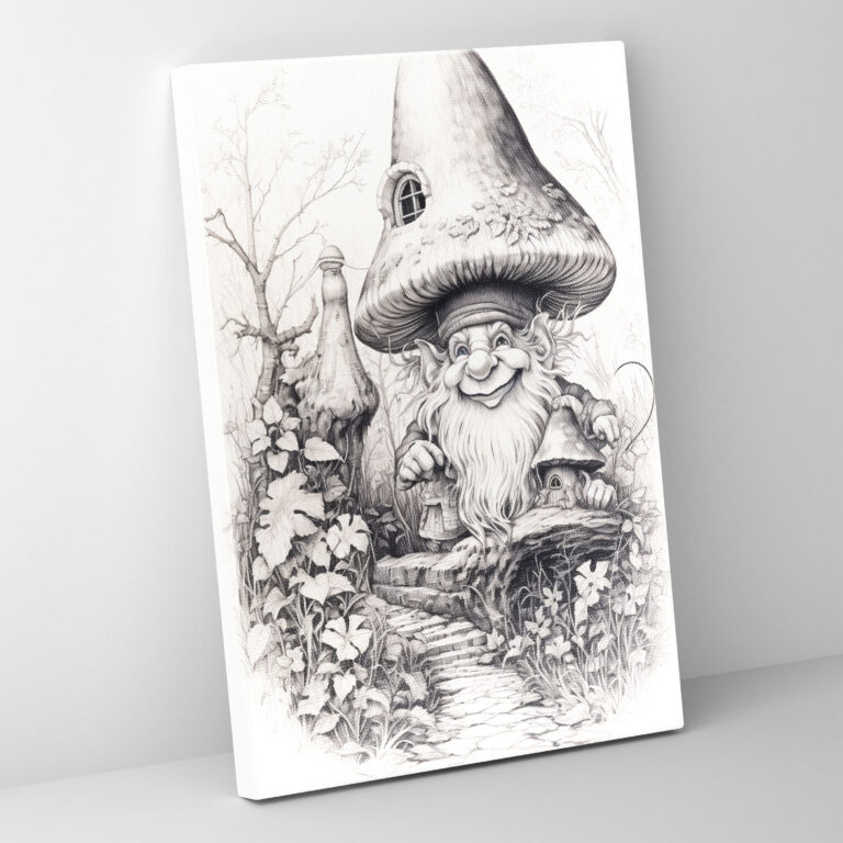 Enchanted Forest Gnome Canvas Print - Gnome, Gnome, Whimsy, Mystical