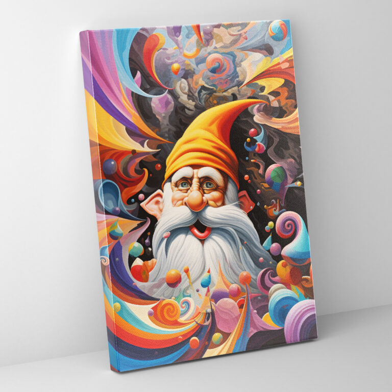 Gnome Canvas Print - Surreal Acrylic Wall Art - Gnome, Canvas, Home Decoration, Wall Decoration