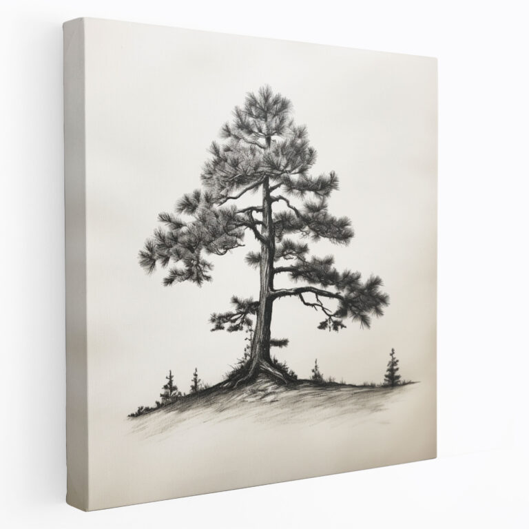 Green Pine Wall Art - Green Pine, Canvas Print, Home Decoration, Nature