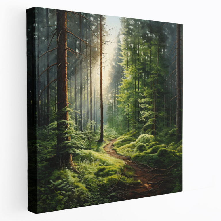 Green Pine Wall Art - Green Pine, Home Decoration, Green Pine, Sunlight