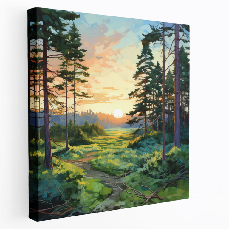 Green Pine Canvas Print - Green Pine, Wall Art, Canvas Print, Wall Decoration