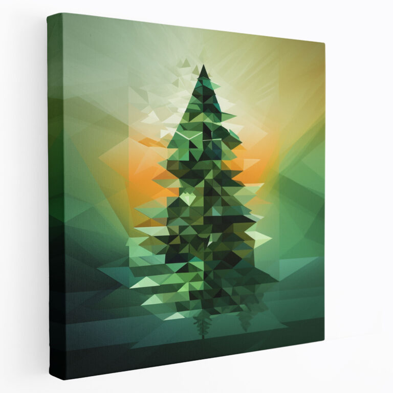 Green Pine Wall Decoration - Green Pine, Home Decoration, Green Pine, Wall Art