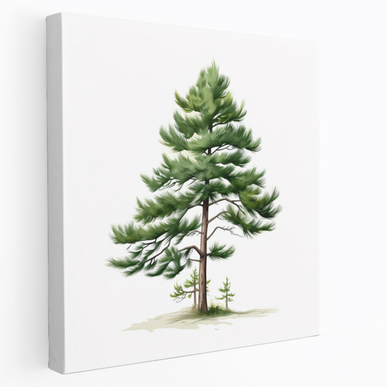 Green Pine Wall Decoration - Green Pine, Canvas Wall Art, Green Pine, Wall Decoration