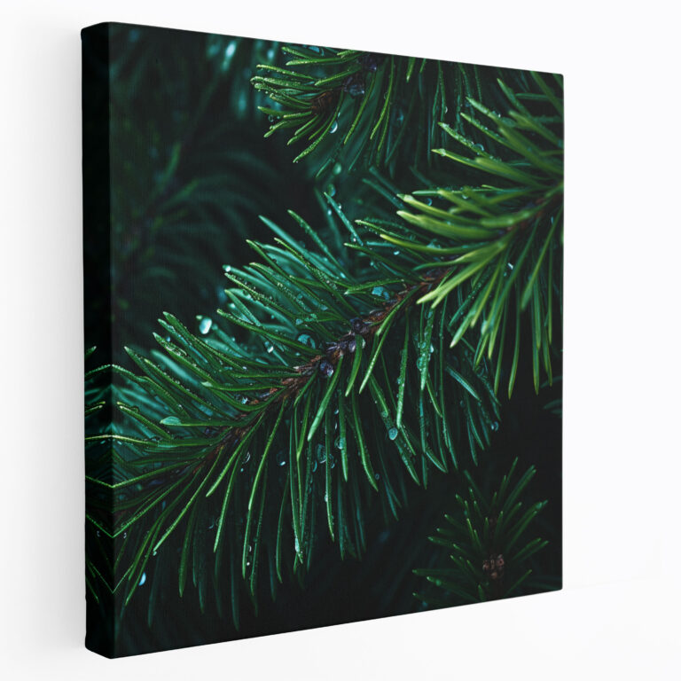 Green Pine Wall Decoration - Green Pine, Canvas Wall Art, Canvas, Wall Decoration