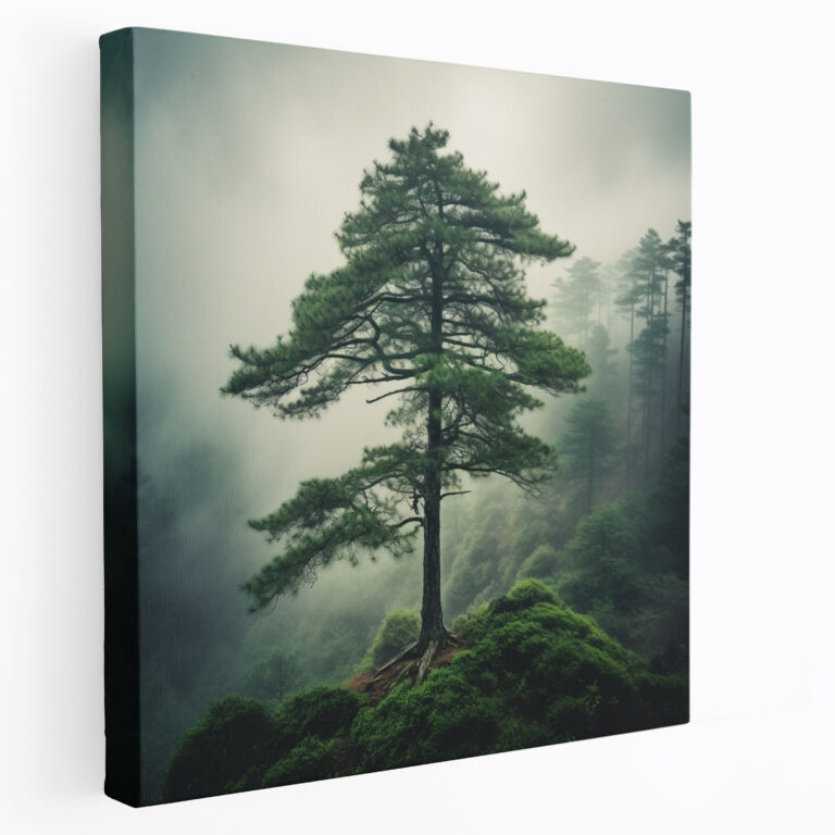 Green Pine Wall Decoration - Green Pine, Home Decoration, Canvas Wall Art, Wall Decoration