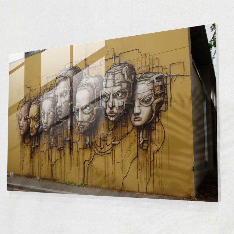 Graffiti Glass Print - Powerful Social Message - Graffiti, Street Art, Graffiti, Home Decoration