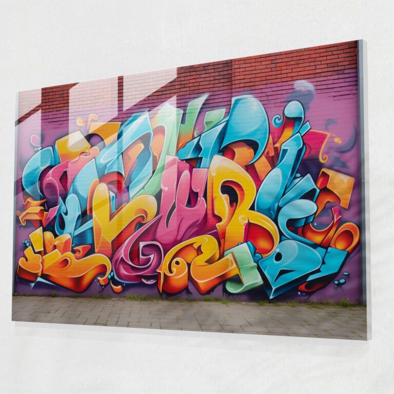 Graffiti Glass Print - Powerful Message - Graffiti, Modern Art, Glass Wall Art, Glass Print