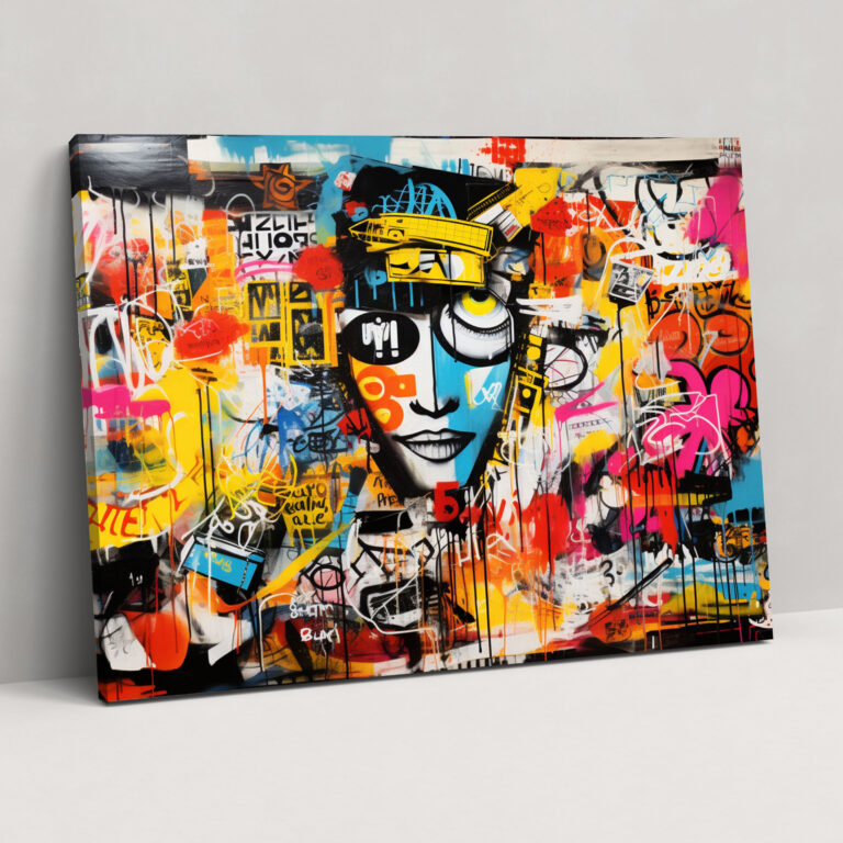 Graffiti Collage Canvas Print - Graffiti, Graffiti, Canvas Wall Art, Wall Decoration