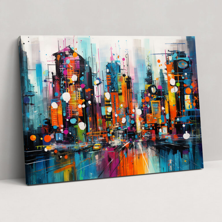 Graffiti Neon Canvas Print - Graffiti, Wall Decoration, Home Decoration, Urban Culture