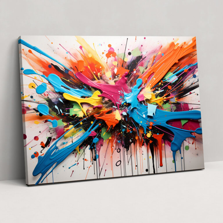 Colorful Graffiti Canvas Print - Graffiti, Urban Graffiti Culture, Colorful, Canvas Print