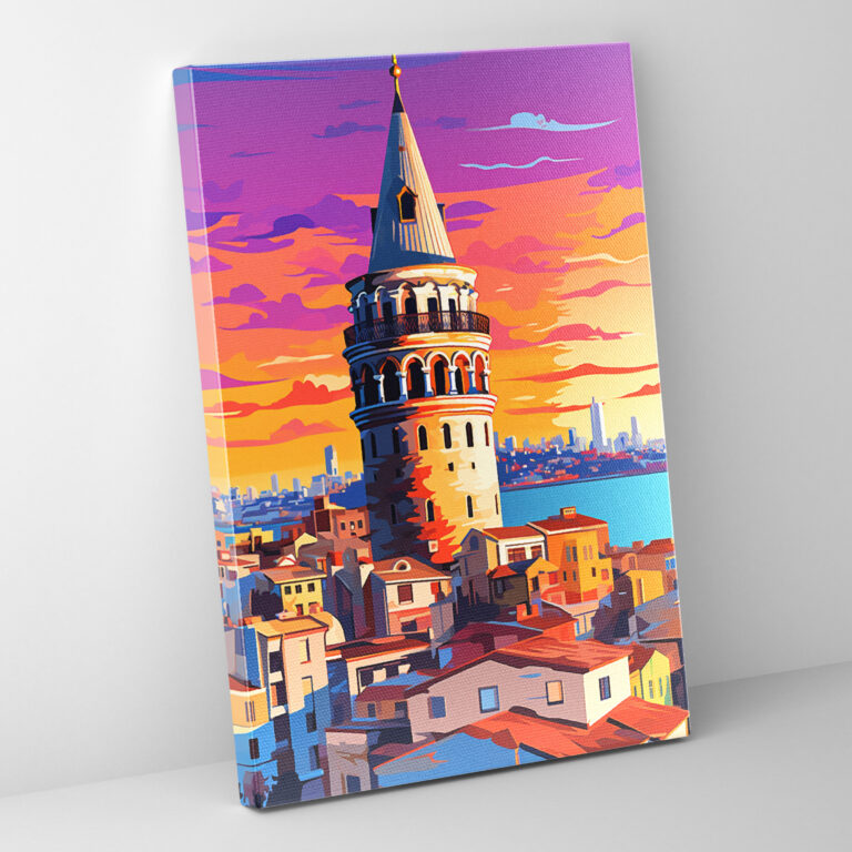 Galata Tower Wall Decoration - Galata Tower, Wall Decoration, Energetic Composition, Galata Tower