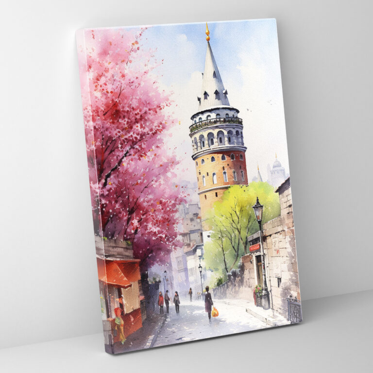 Galata Tower Canvas Print - Galata Tower, Home Decoration, Canvas, Canvas Wall Art