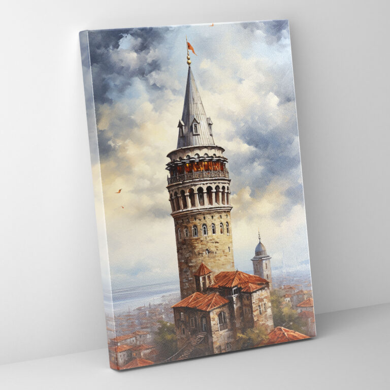 Galata Tower Canvas Print - Galata Tower, Canvas Wall Art, Wall Decoration, Canvas Print