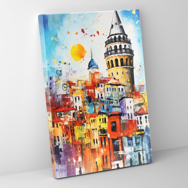 Galata Tower Wall Decoration - Galata Tower, Canvas, Home Decoration, Contemporary Art