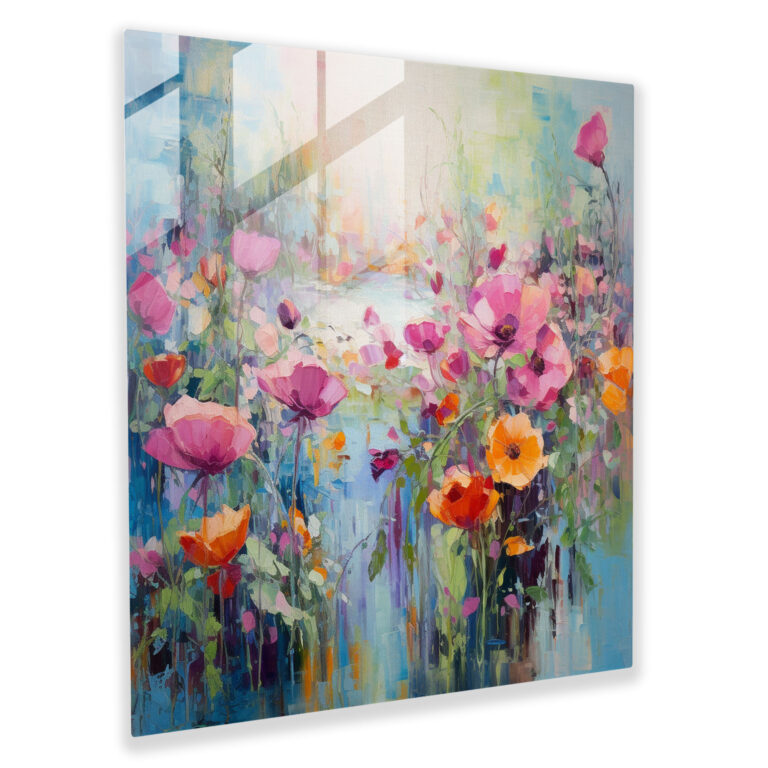 Exquisite Glass Print - Abstract Impressionistic Glass Wall Art - Home Decoration - Modern Artwork
