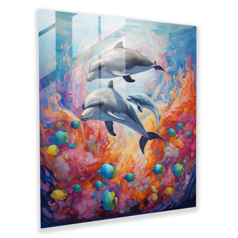 Marine Glass Print - Ethereal Underwater Glass Wall Art