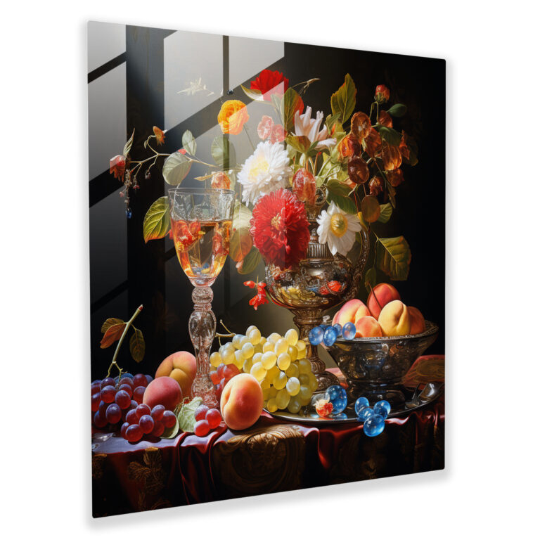 Opulent Elegance Glass Print - Renaissance-inspired Glass Wall Art - Home Decoration - Modern Artwork